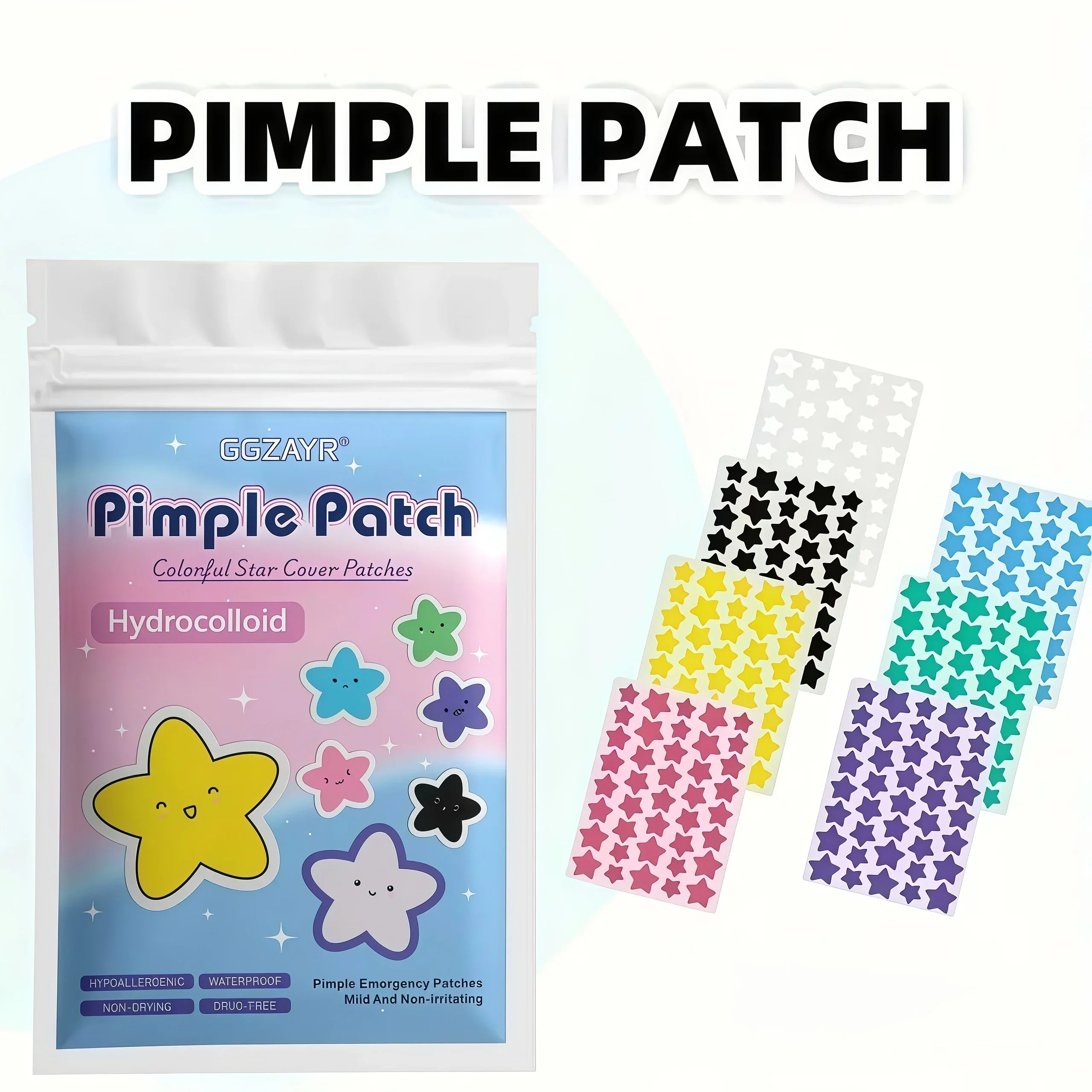 StarSpot™ Colorful Star Pimple Patches | Hydrocolloid Blemish Patches – 280, 1120 or 1680 Count
