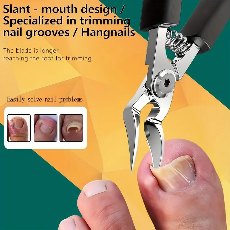 Heavy-Duty Stainless Steel Nail Clipper for Thick Toenails