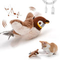 Interactive Rechargeable Chirping & Flapping Bird Cat Toy