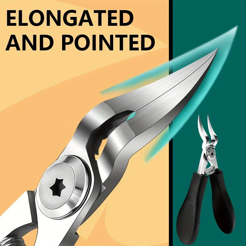 Heavy-Duty Stainless Steel Nail Clipper for Thick Toenails